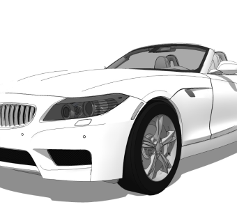 超精细汽车模型 宝马 BMW Z4 (2)
